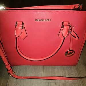 Michael Kors Bold Red Shoulder Bag